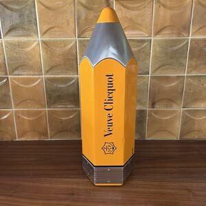Veuve Clicquot Collectable Champagne Holder Large Pencil Tin Box Case (Empty)